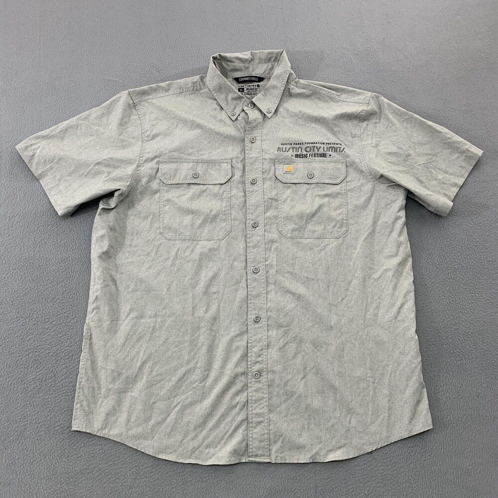 Carhartt Shirt Mens XL Gray Austin City Limits Music Festival Short Sleeve